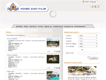 Tablet Screenshot of homeandfilm.com